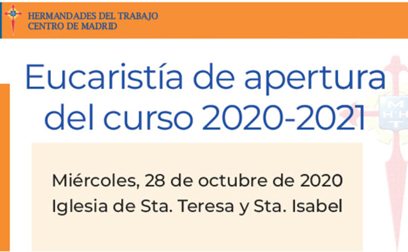 28 de octubre, Eucaristía de apertura del curso 2020-2021 del Centro de Madrid de HHT