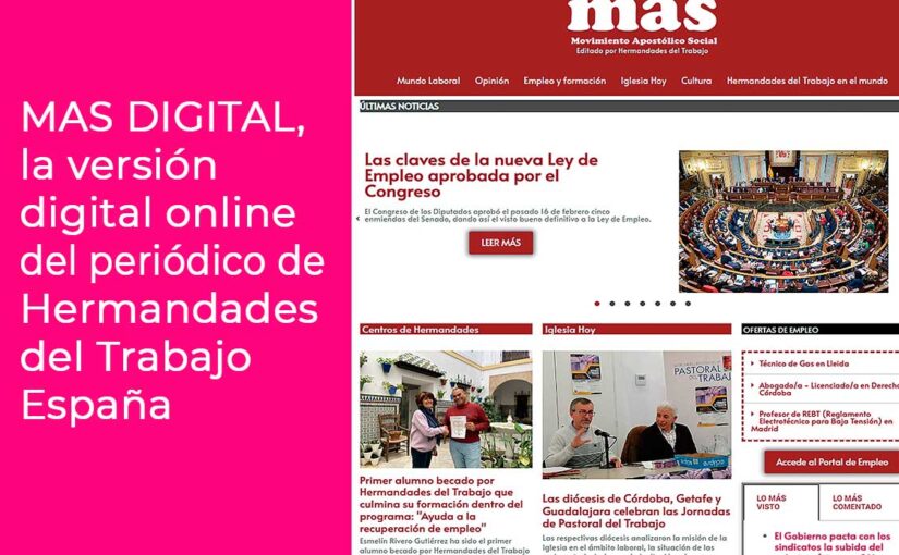 MAS Digital: nuestro periódico online para los trabajadores